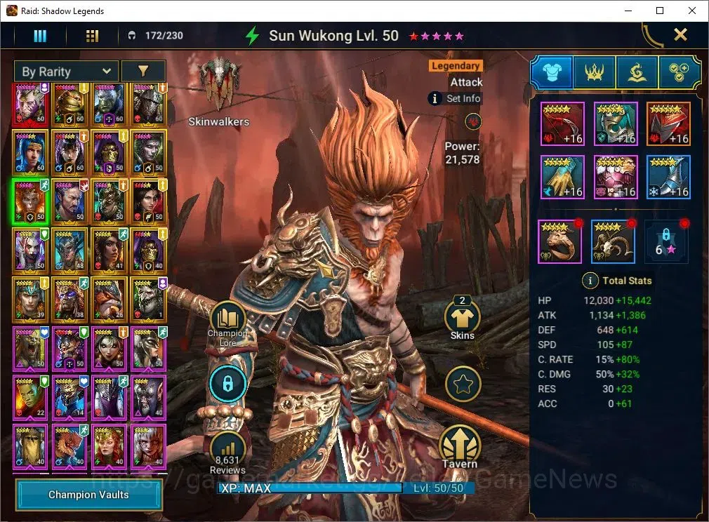Raid: Shadow Legends Accounts Lv52 845K Power|1 Mythic[SS Galthir]+19 Legend(McA image 11