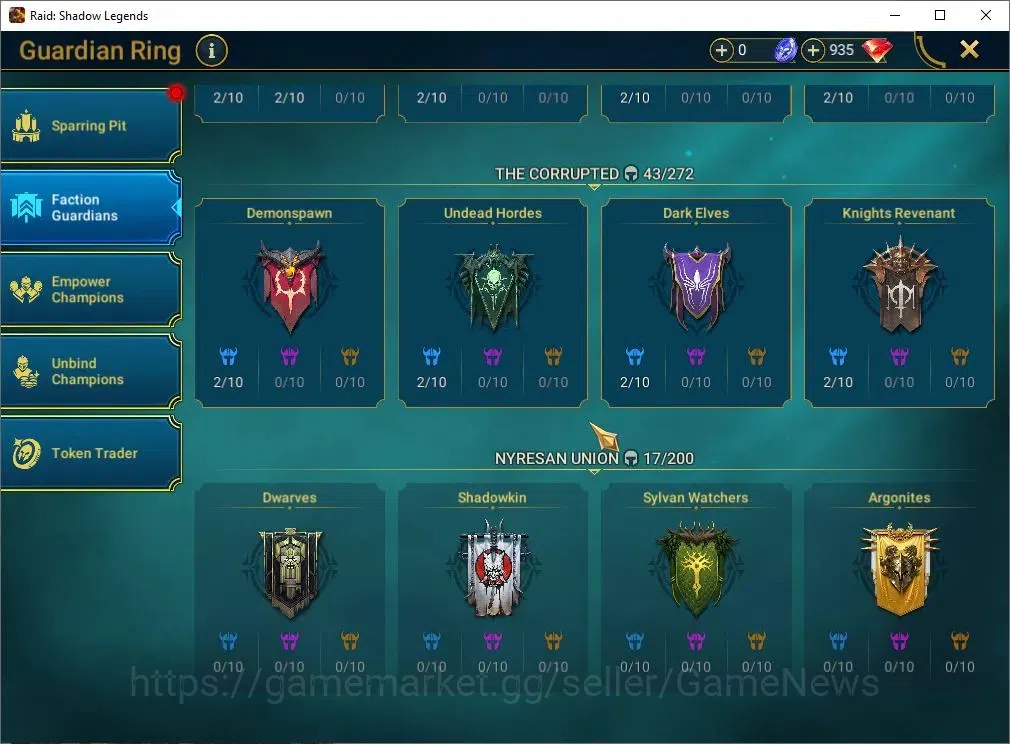 Raid: Shadow Legends Accounts Lv52 845K Power|1 Mythic[SS Galthir]+19 Legend(McA image 15