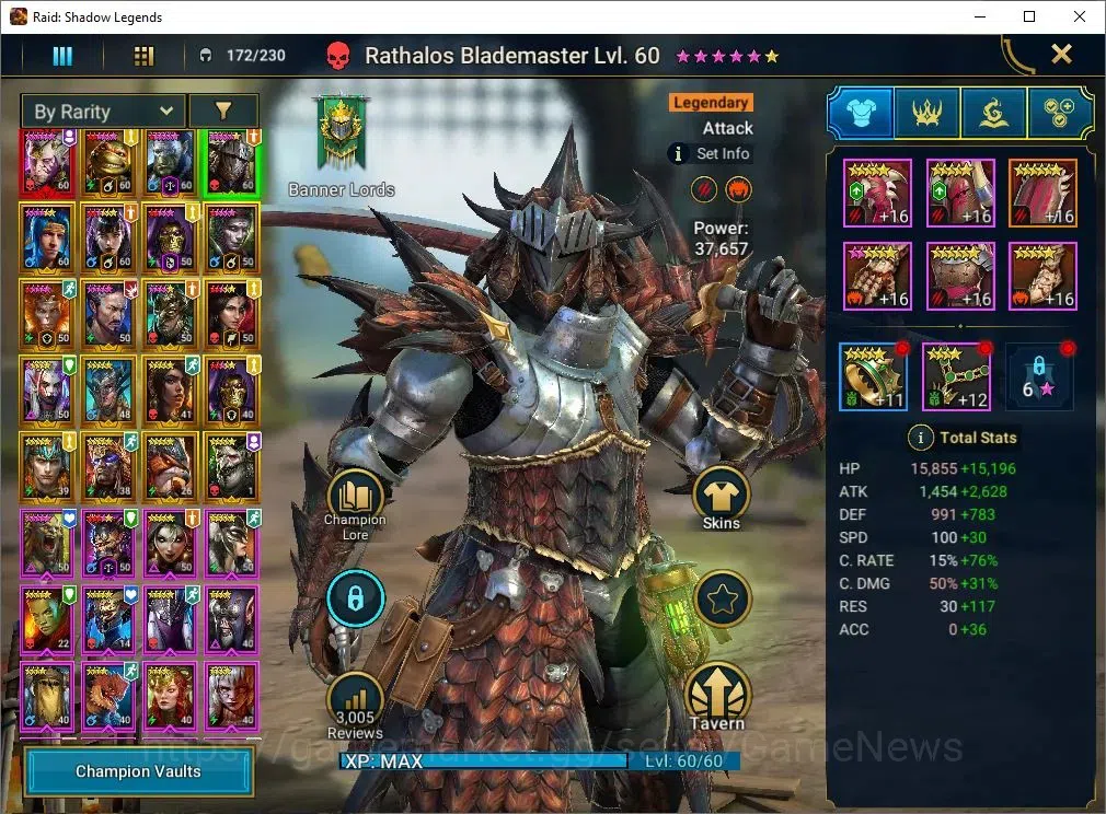 Raid: Shadow Legends Accounts Lv52 845K Power|1 Mythic[SS Galthir]+19 Legend(McA image 6