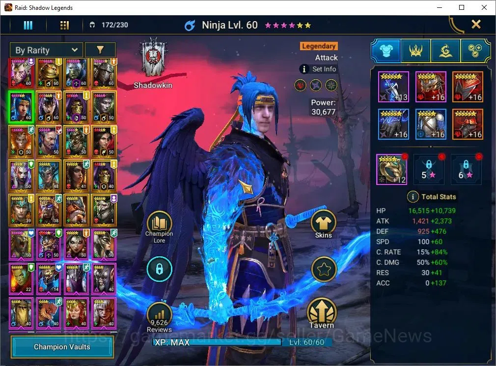 Raid: Shadow Legends Accounts Lv52 845K Power|1 Mythic[SS Galthir]+19 Legend(McA image 7