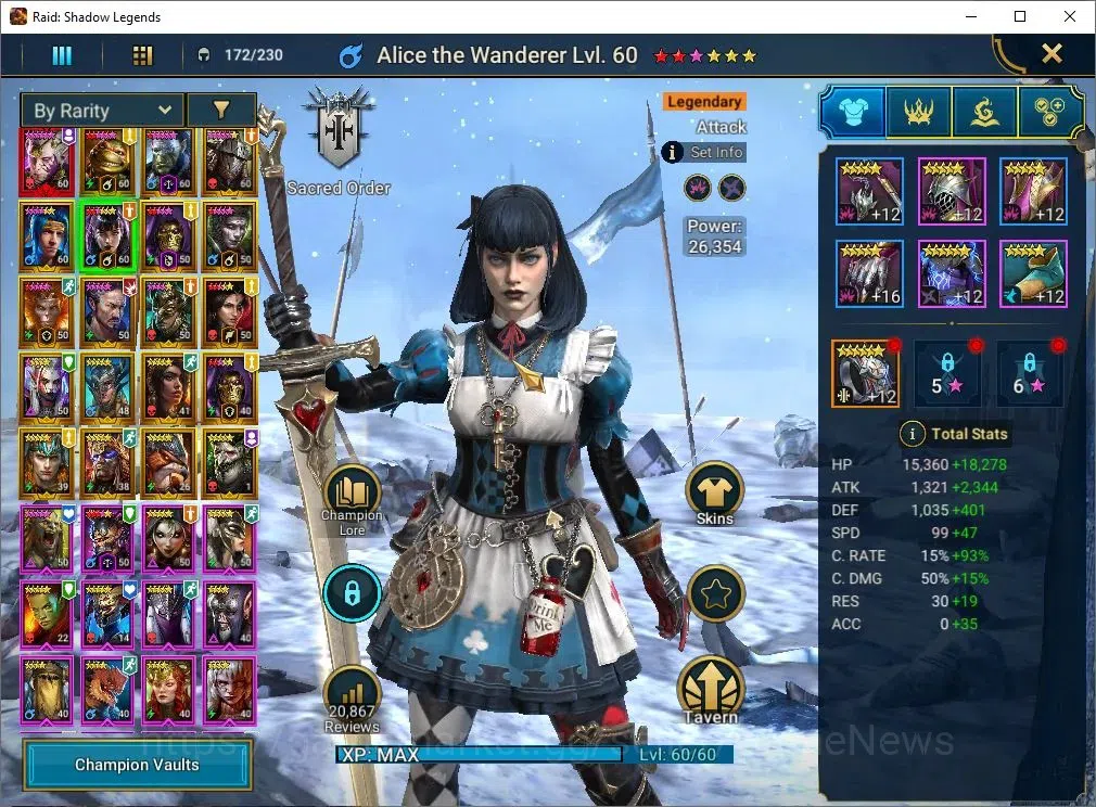 Raid: Shadow Legends Accounts Lv52 845K Power|1 Mythic[SS Galthir]+19 Legend(McA image 8