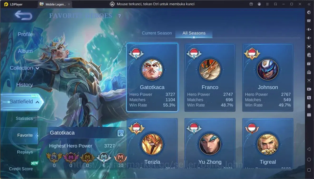Mobile Legends: Bang Bang Accounts Global|Hero 112|Skin 175|Expert|Meowkin Julian|Spo image 20