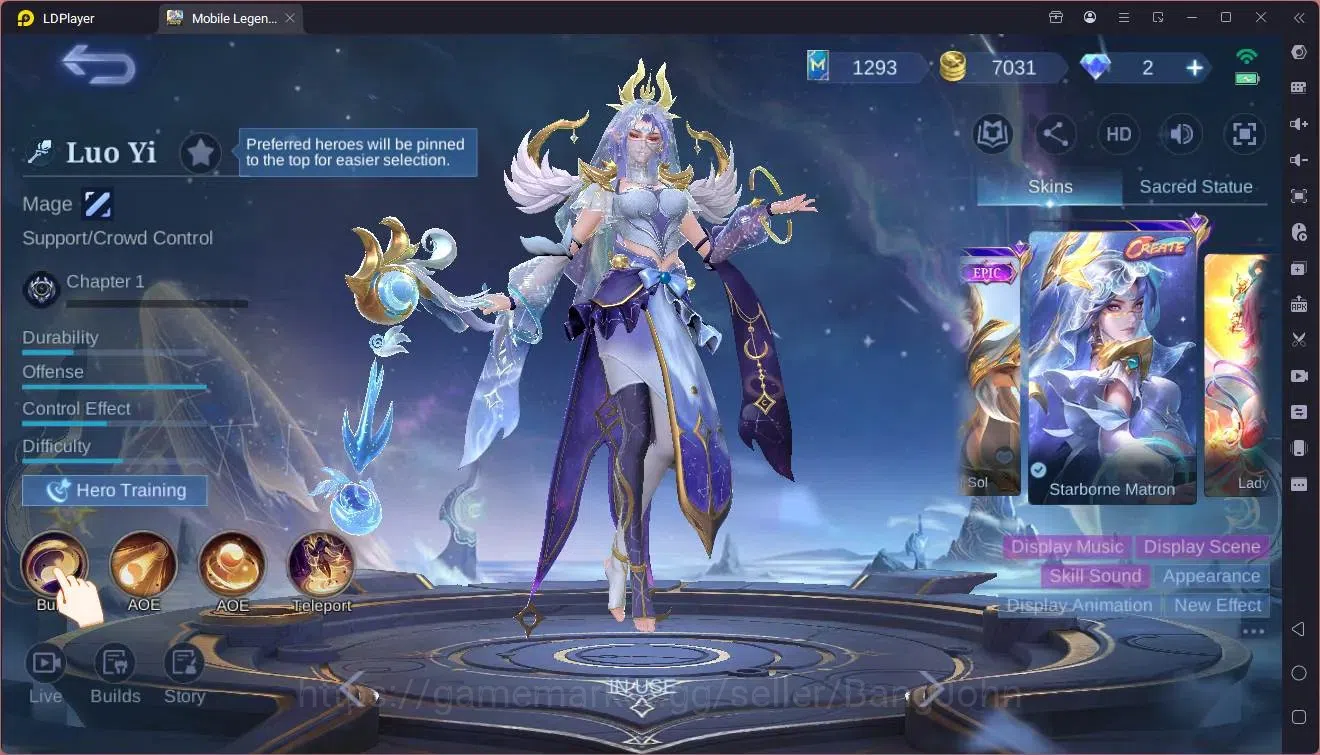 Mobile Legends: Bang Bang Accounts Global|Hero 112|Skin 175|Expert|Meowkin Julian|Spo image 4