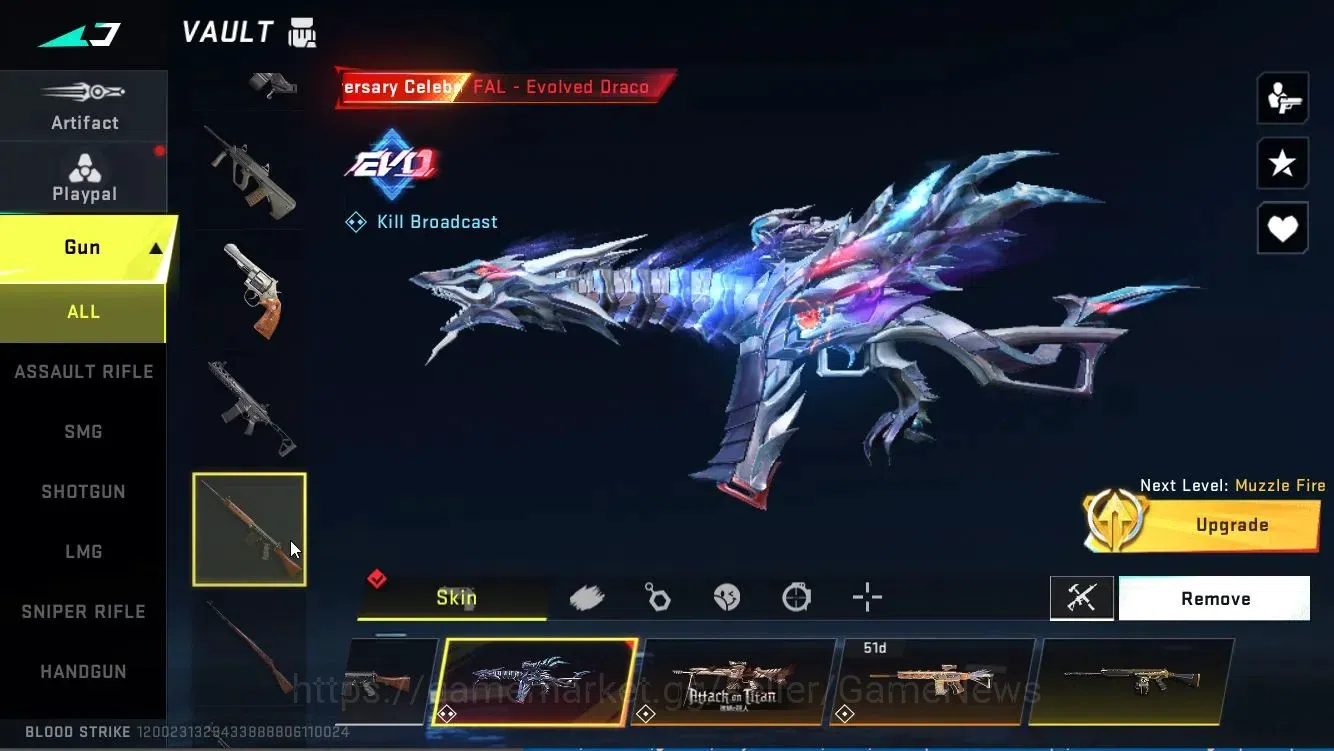 Blood Strike Accounts ASIA|ETERNAL AK47|Collab BLEACH[Byakuya]+AOT[KAG6, image 13
