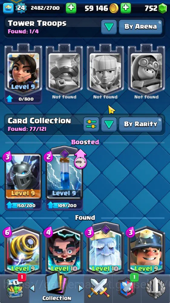 Clash Royale Accounts Midgame Lv 24|Trophy 4203|KTL 9|Limited Skin|Card 77| 3 EVO 4 Legendary 20 Epic 26 Rare 27 Common|Take 11