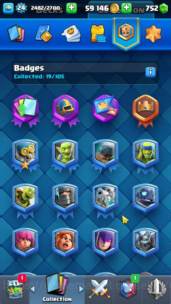 Clash Royale Accounts Midgame Lv 24|Trophy 4203|KTL 9|Limited Skin|Card 77| 3 EVO 4 Legendary 20 Epic 26 Rare 27 Common|Take 9