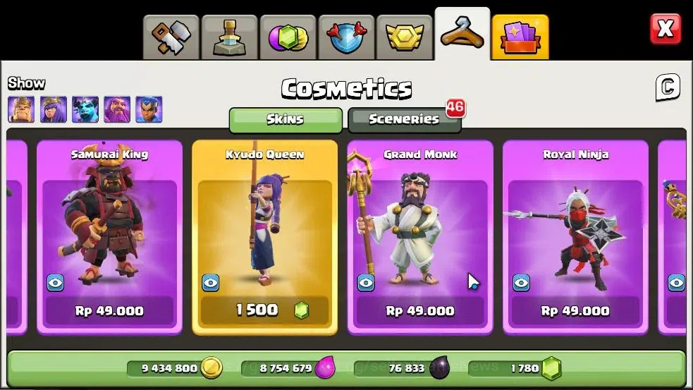 Clash of Clans Accounts LV 107|TH 14-BH 6|HH 8|BK 53,AQ 55,GW 29,MP 37,RC image 19