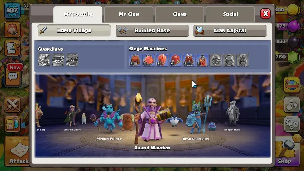 Clash of Clans Accounts LV 107|TH 14-BH 6|HH 8|BK 53,AQ 55,GW 29,MP 37,RC image 6