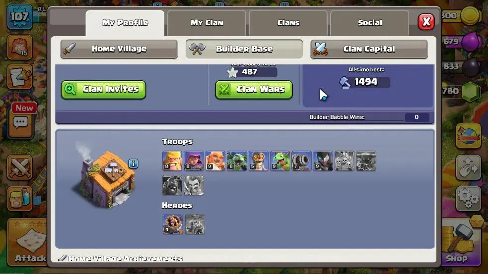 Clash of Clans Accounts LV 107|TH 14-BH 6|HH 8|BK 53,AQ 55,GW 29,MP 37,RC image 7