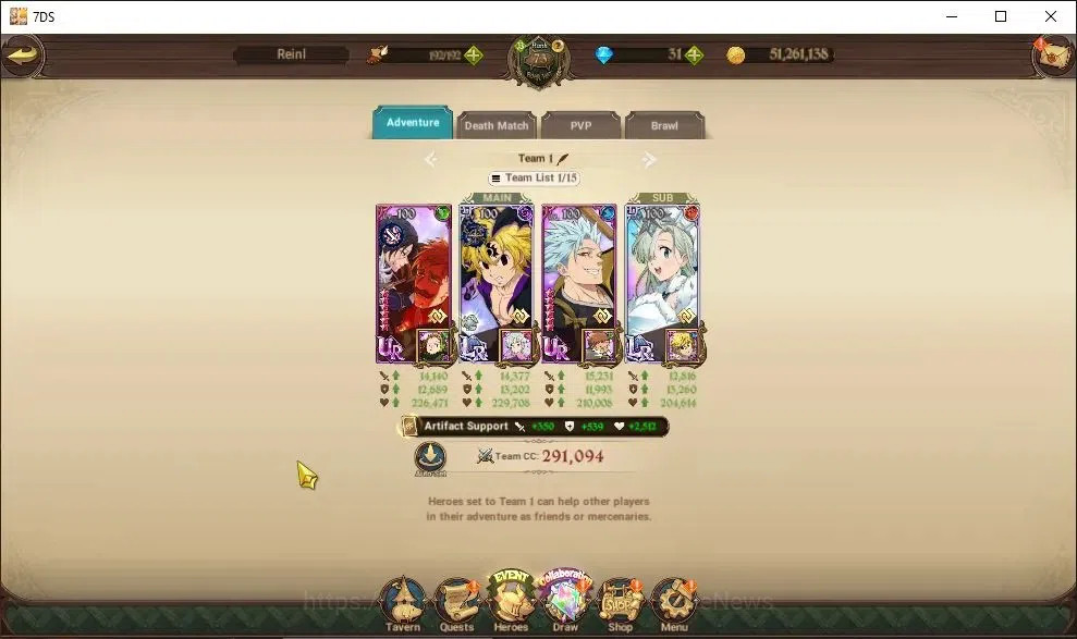 The Seven Deadly Sins: Grand Cross Accounts Global|2,3M CC|LR+UR Selector|3 LR+6 UR+Collab Gac image 9