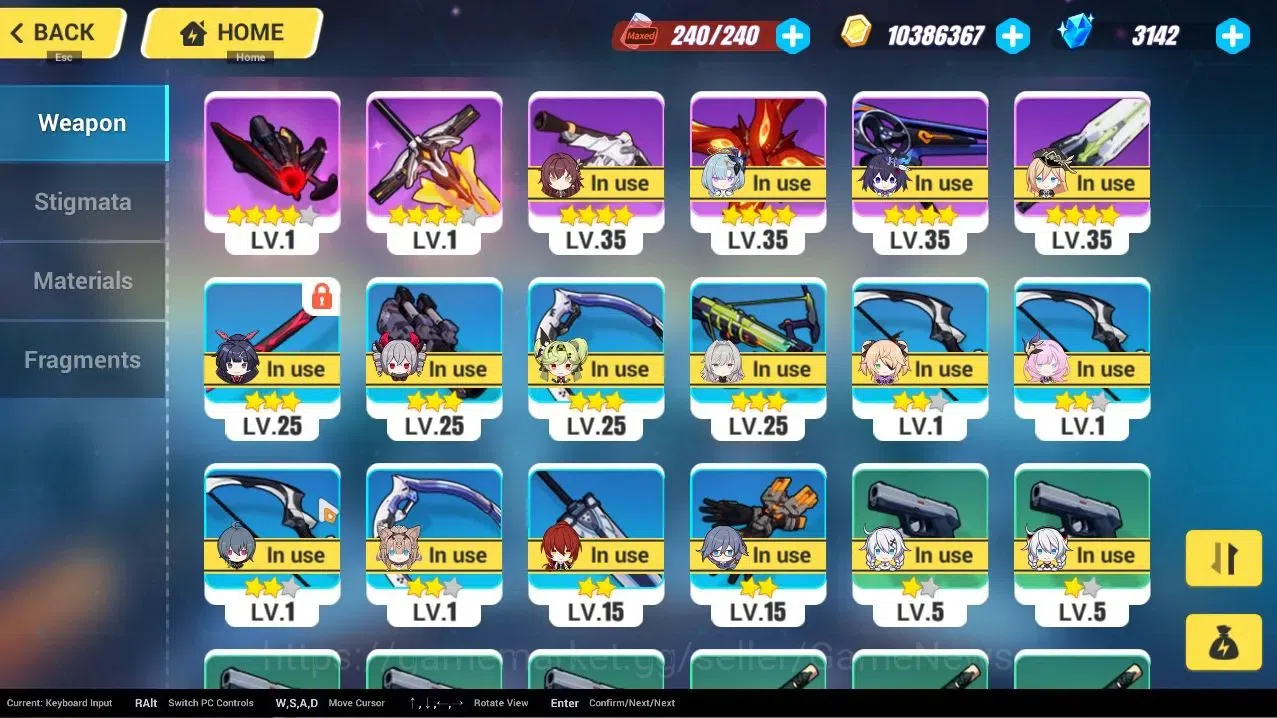 Honkai Impact 3rd Accounts End-Game SEA|Lv 88|8 Fulset|Sparkle,Elysia HoHe SS,LiSushang,Songque,Elysia HiLo,RaidenMei HoT 10
