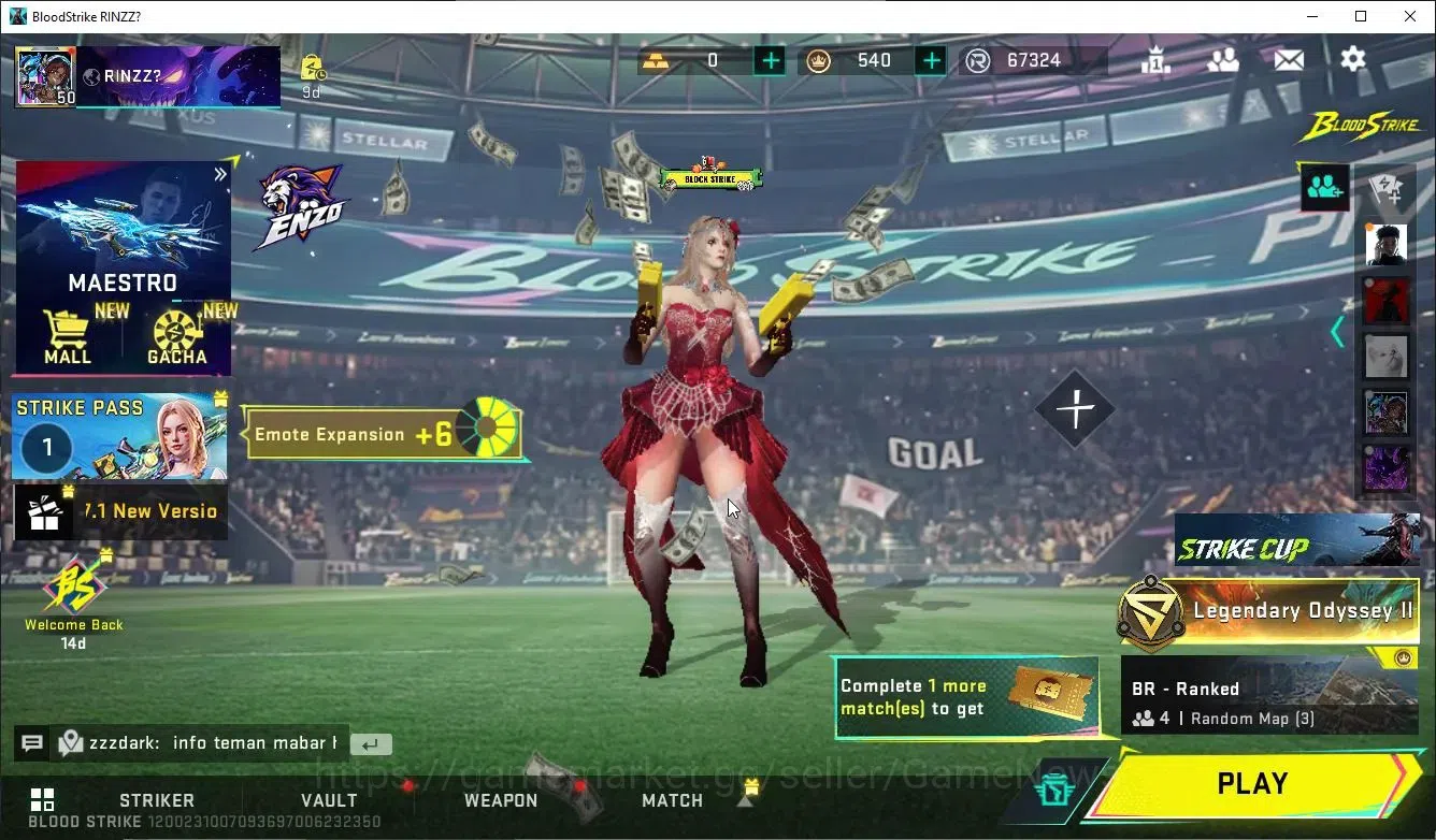 Blood Strike Accounts ASIA|MELEE Scythe-LunaSlash+16 ULTRA[Nova-Rose,Spi image 1