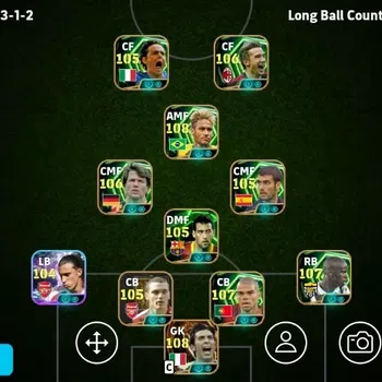 eFootball Accounts Legends & Iconic Players Mobile|PW 3276 |Gianluigi Buffon BigT,Neymar Jr Epic,Lilian Thuram Epic,Pepe