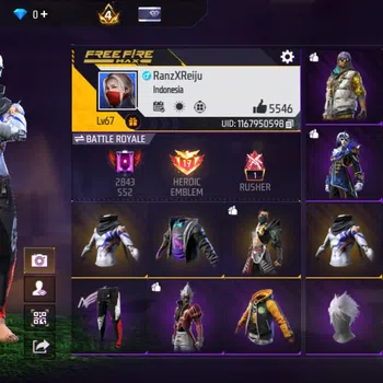 Free Fire Accounts Indonesia | akun sultan murah | vault total 1,717 - vault baju 500 - elit pas [ 15 ] - baju idaman semua