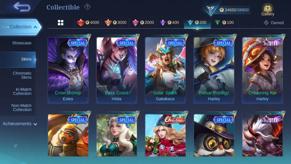 Mobile Legends: Bang Bang Accounts Hero 82 | skin 125 | magic core 54 wr 53 % kof kar image 11