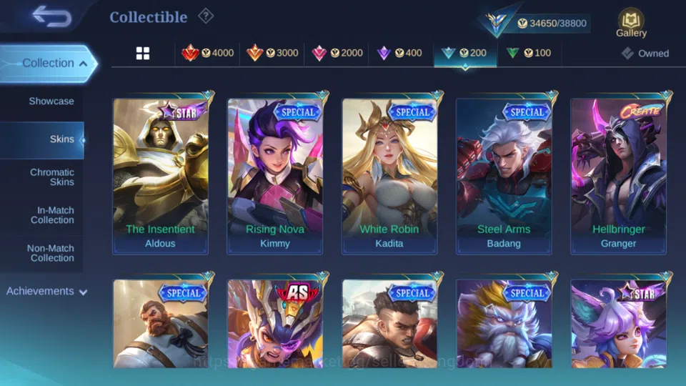 Mobile Legends: Bang Bang Accounts Hero 82 | skin 125 | magic core 54 wr 53 % kof kar image 12