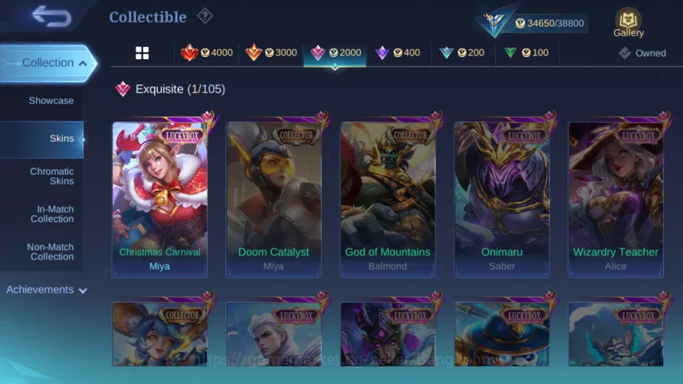 Mobile Legends: Bang Bang Accounts Hero 82 | skin 125 | magic core 54 wr 53 % kof kar image 5