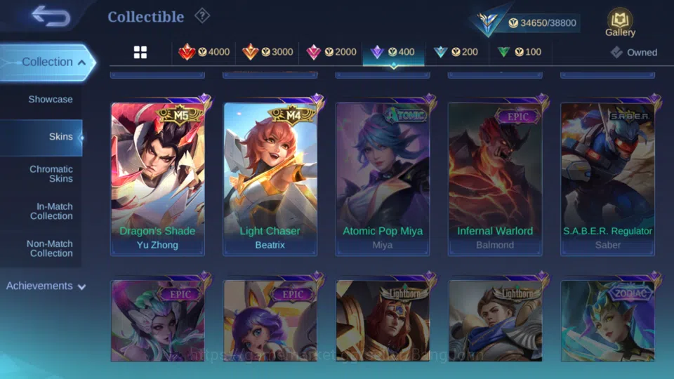 Mobile Legends: Bang Bang Accounts Hero 82 | skin 125 | magic core 54 wr 53 % kof kar image 8