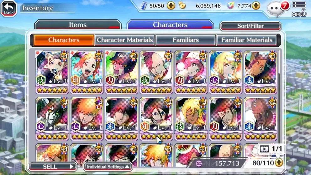 Bleach: Brave Souls Accounts Starter [GLOBAL]7K Orbs|Fresh All Story|Dream Team Ichigo,SwimSuit26 Gisele,Orihime,TYBW25 10