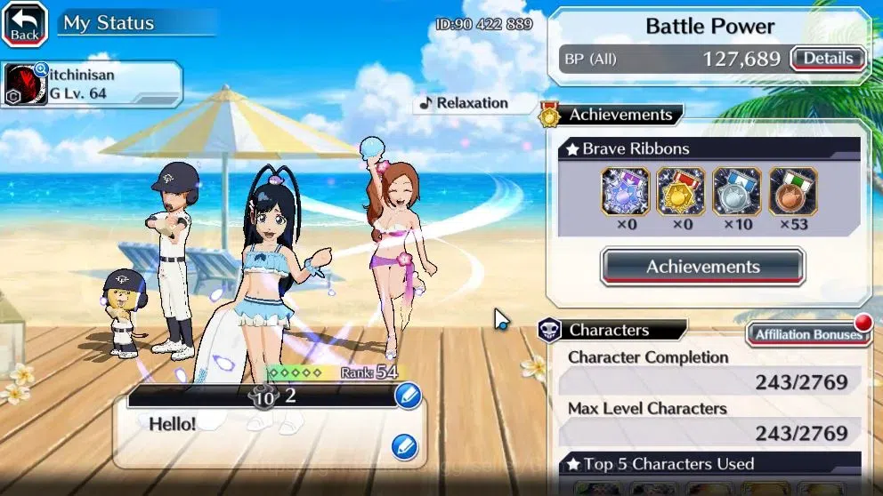 Bleach: Brave Souls Accounts Starter [GLOBAL]7K Orbs|Fresh All Story|Dream Team Ichigo,SwimSuit26 Gisele,Orihime,TYBW25 2