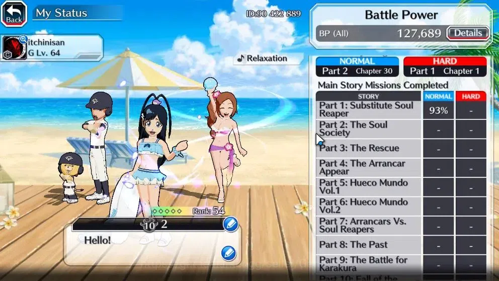 Bleach: Brave Souls Accounts Starter [GLOBAL]7K Orbs|Fresh All Story|Dream Team Ichigo,SwimSuit26 Gisele,Orihime,TYBW25 4