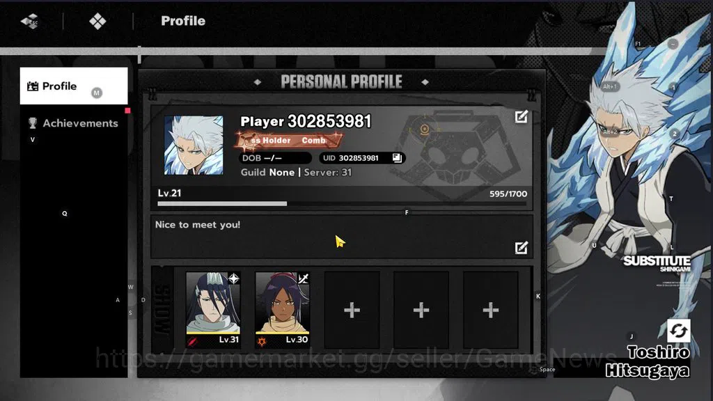 BLEACH: Soul Resonance Accounts Nuverse SEA|LV 21, 3 SSR (Toshiro Hitsugaya+Stamp, image 1