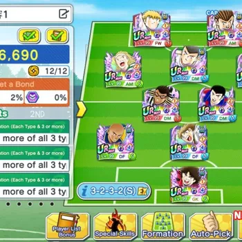 Captain Tsubasa: Dream Team Accounts #19 [Android/IOS] Rank 61, Power 3,4M | DF Natureza(T), DF Schneider(T), DF Zedane(A