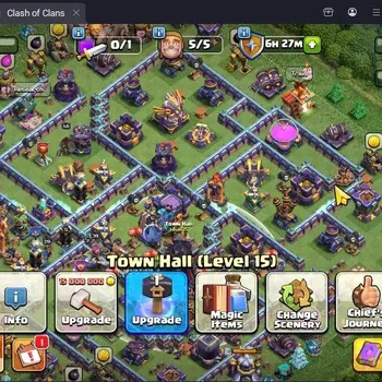 Clash of Clans Accounts High-End TH15-BH10|Lv.151|BK59,AQ61,MP35,GW39,RC29,DD1|BM20,BC21|3 Lgendary + 7 Gold Skins|1386