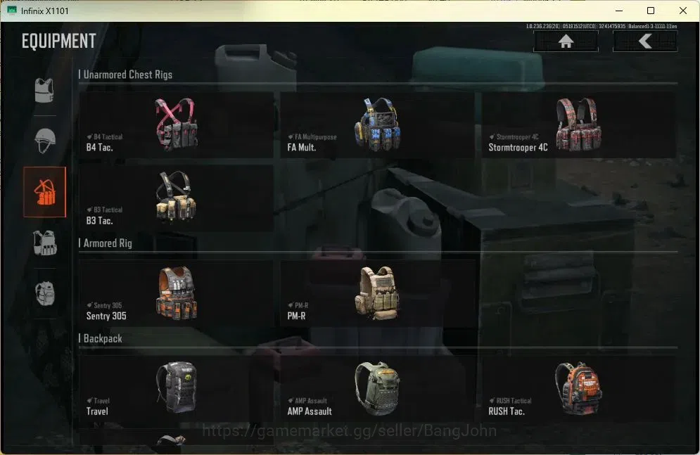 Arena Breakout Accounts Mobile | | LV 30 | SV 27.4 M | CV 20.7 M | X-Ray H image 16