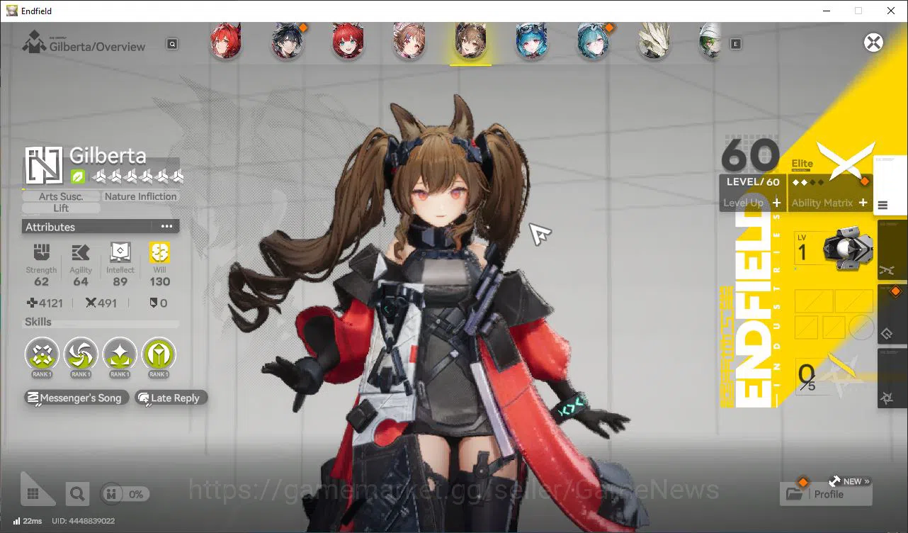 Arknights: Endfield Accounts Asia Lv52|Top OP[Laevatain+Sign,Gilberta,Last 3