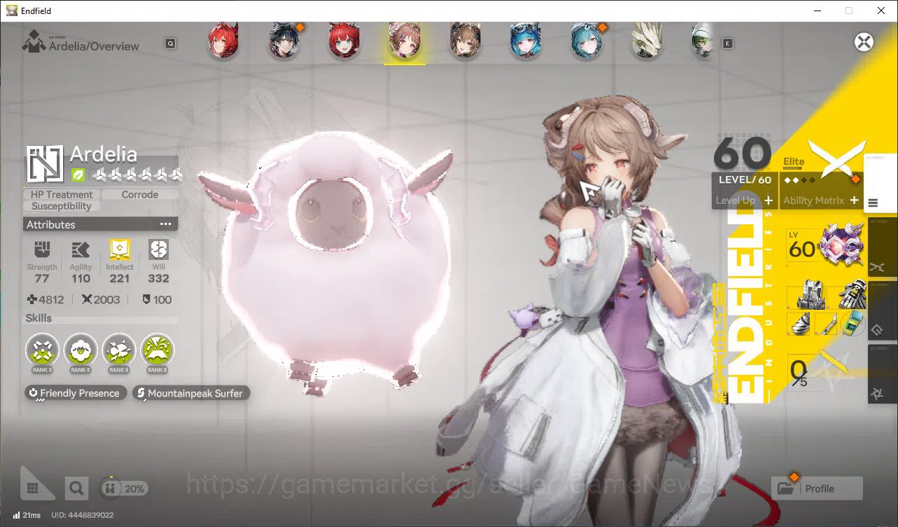 Arknights: Endfield Accounts Asia Lv52|Top OP[Laevatain+Sign,Gilberta,Last 4