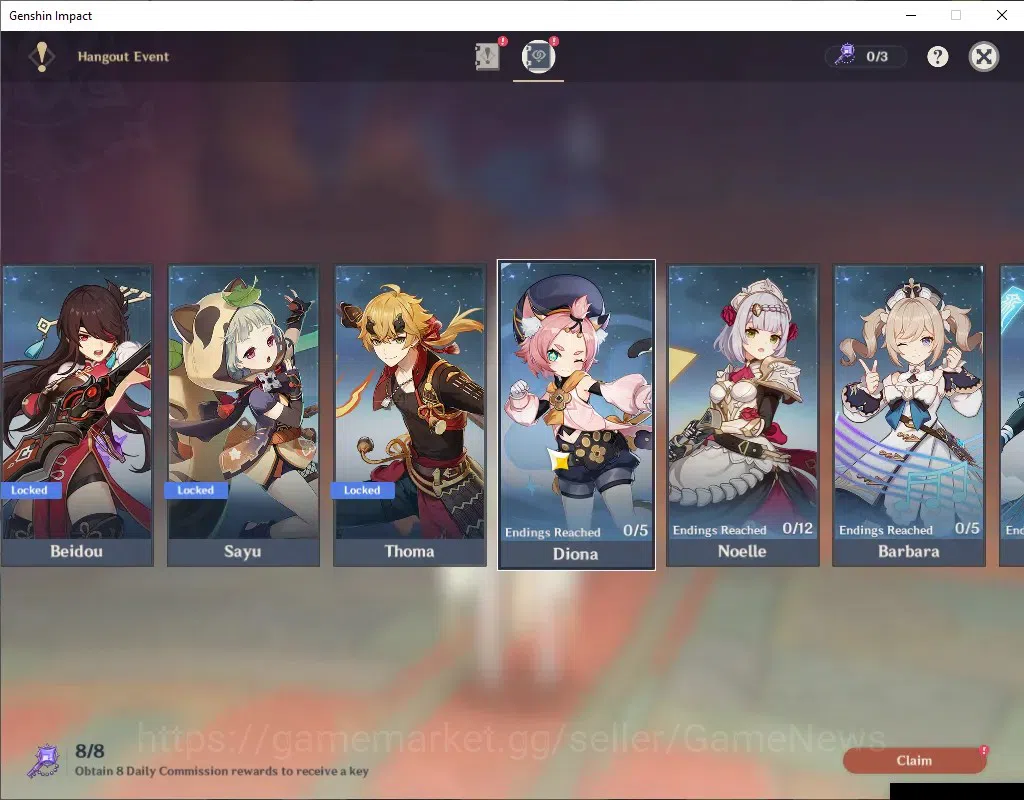 Genshin Impact Accounts ASIA|AR 51|All Unset|3 Limited+2 (*5Weapon)|Zibai+ image 16