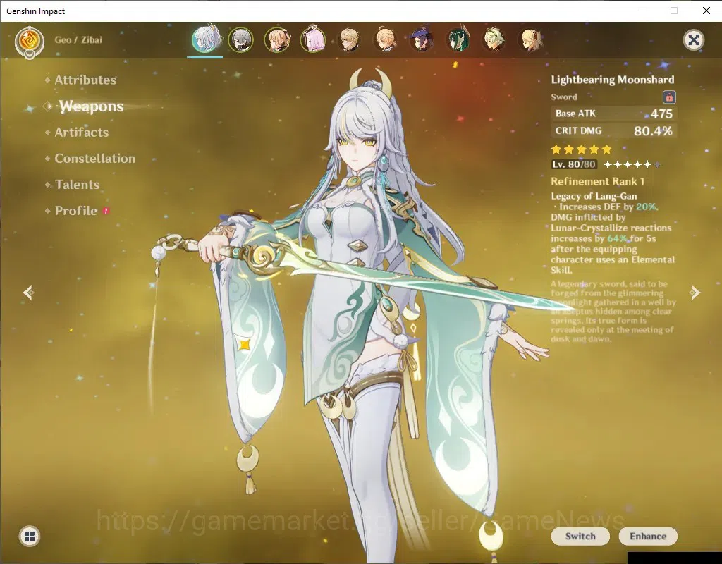 Genshin Impact Accounts ASIA|AR 51|All Unset|3 Limited+2 (*5Weapon)|Zibai+ image 3