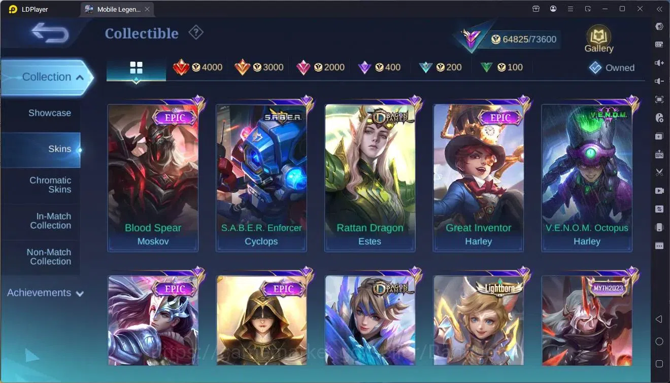 Mobile Legends: Bang Bang Accounts Collector Global |Hero 132|Skin 259|Renowned|KOF Karina|Sanrio Floryn|AOT Fanny|CC 11