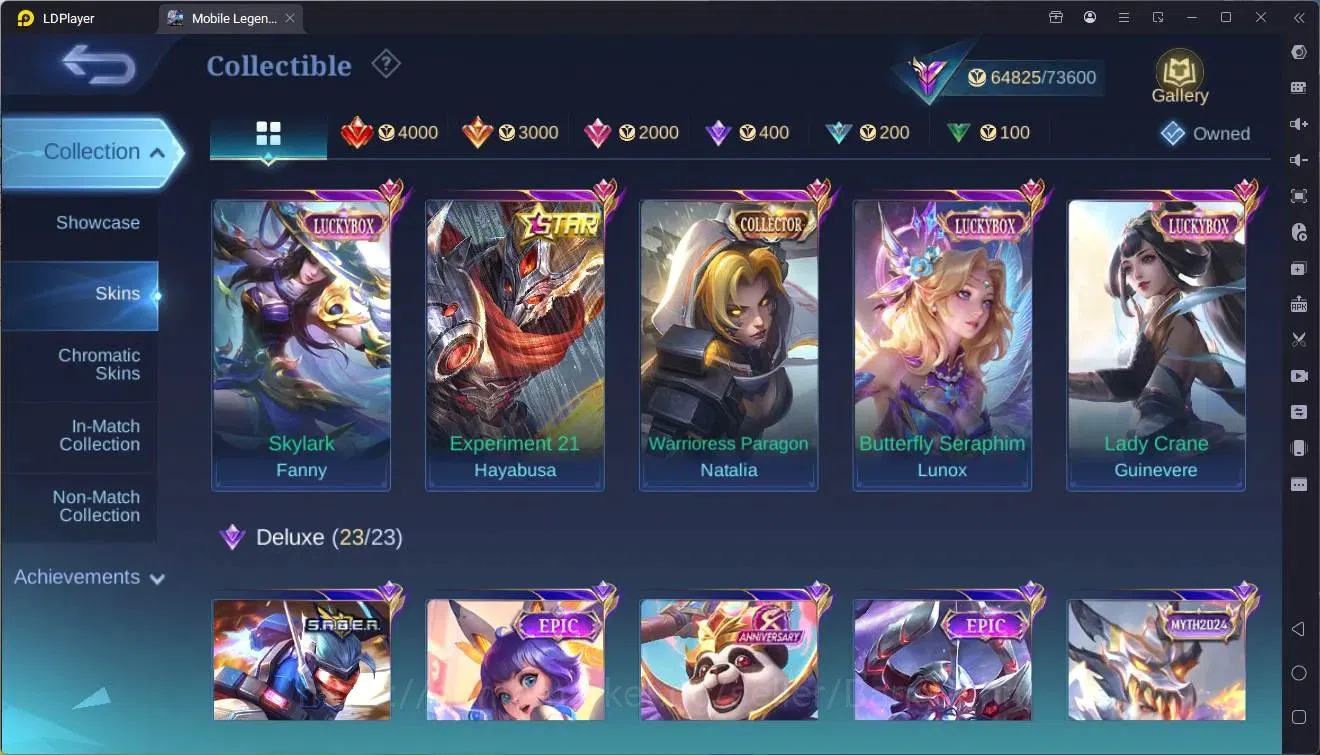 Mobile Legends: Bang Bang Accounts Collector Global |Hero 132|Skin 259|Renowned|KOF Karina|Sanrio Floryn|AOT Fanny|CC 8