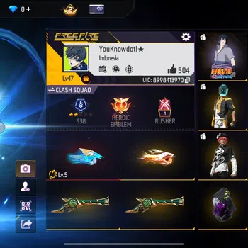 Free Fire Accounts Indonesia - evo gun max 1 - m1887 trompet - akun murah berkualitas