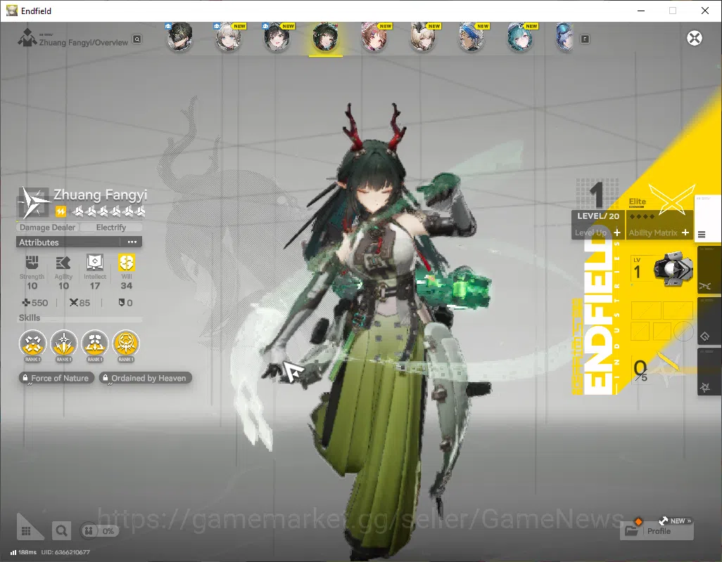 Arknights: Endfield Accounts NA/EU|Lv2|Fresh Starter|SSR2(1Limit)+3(*6WP)|Zhuan image 11
