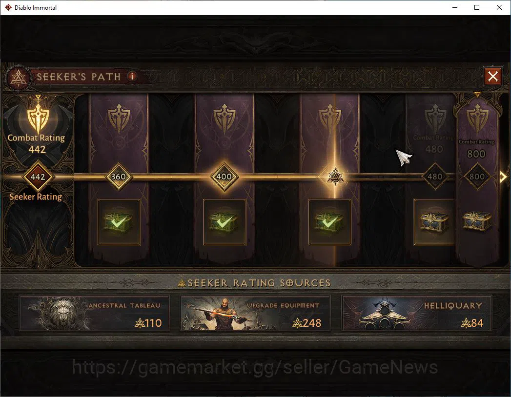 Diablo Immortal Accounts Starter NA - high heaven|Lv60(468)|Wizard|30K CR|Reso 480||Paragon Maledictor|Inferno I|Hell Lv 10