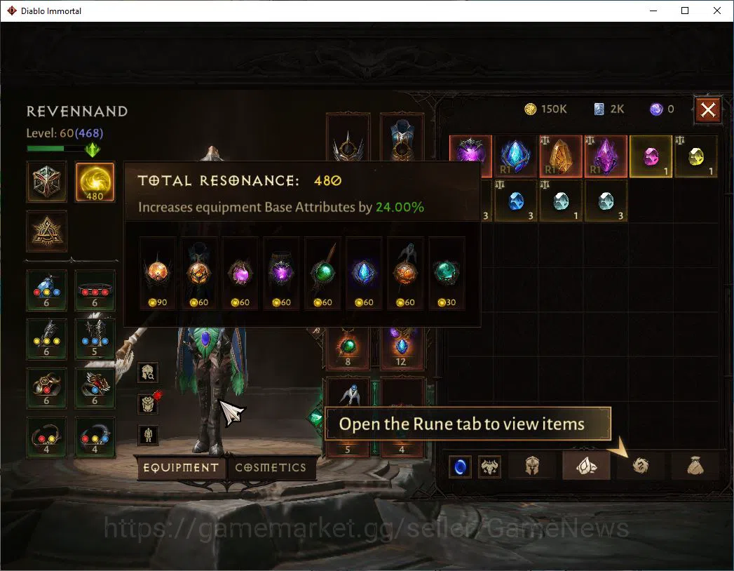 Diablo Immortal Accounts Starter NA - high heaven|Lv60(468)|Wizard|30K CR|Reso 480||Paragon Maledictor|Inferno I|Hell Lv 6