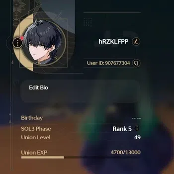 Wuthering Waves Accounts Starter SEA|UL49 | SOL3  YANGYANG RC 5 sign | MC MALE | 129 Lustrous Tide | 25 Radiant
