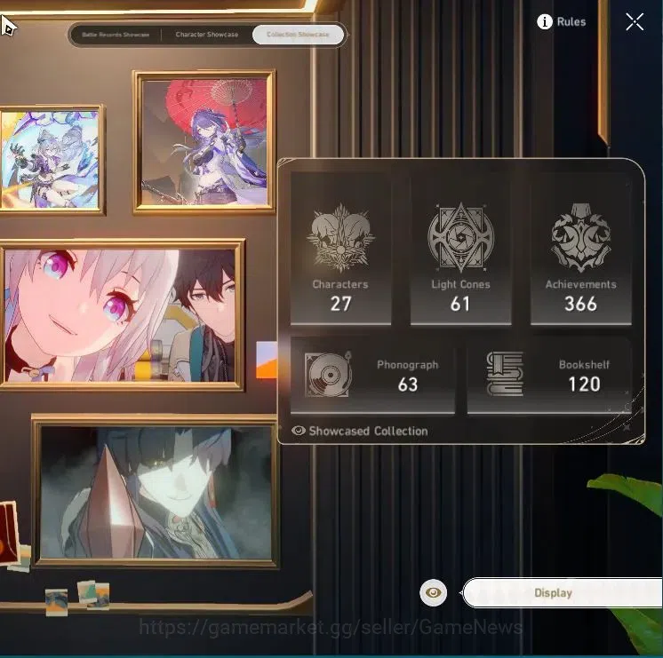 Honkai Star Rail Accounts Mid Game Asia|TL 59|5 Limited|(Silver Wolf 999,Hyacine)+Sign,Huohuo,Acheron,Fu Xuan|MC Female|Take 3