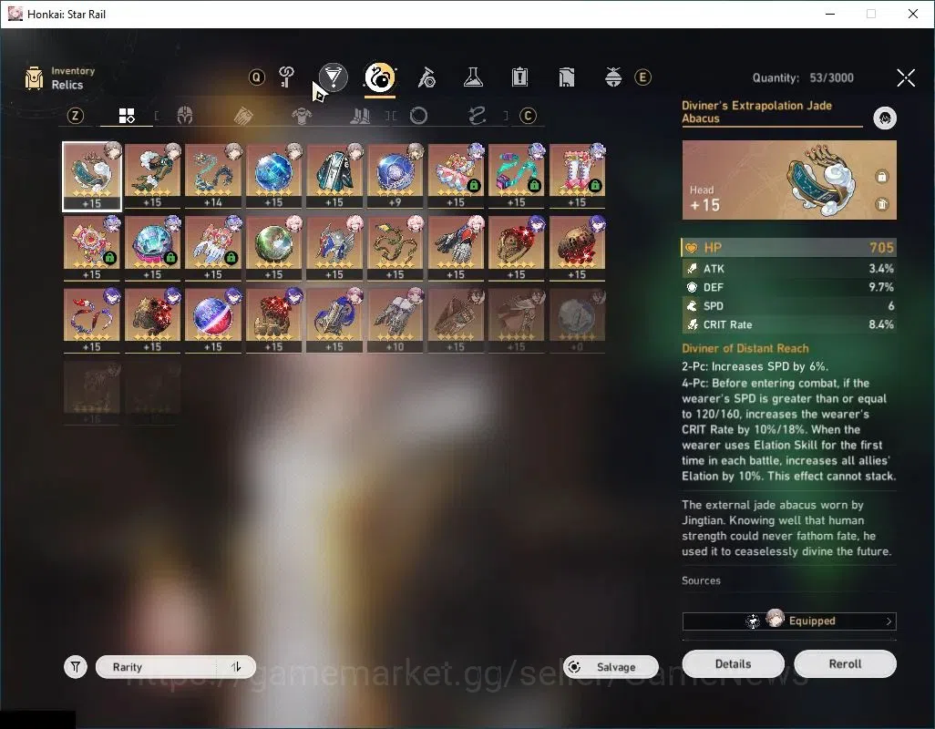 Honkai Star Rail Accounts Mid Game Asia|TL 59|5 Limited|(Silver Wolf 999,Hyacine)+Sign,Huohuo,Acheron,Fu Xuan|MC Female|Take 7