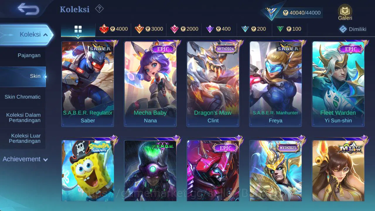 Mobile Legends: Bang Bang Accounts Global, collector expert, Mgranger,saber freya,bla image 13