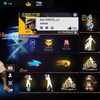 Free Fire Accounts Indonesia | akun murah tapi emot gelap 1 | murah dan bergaransi