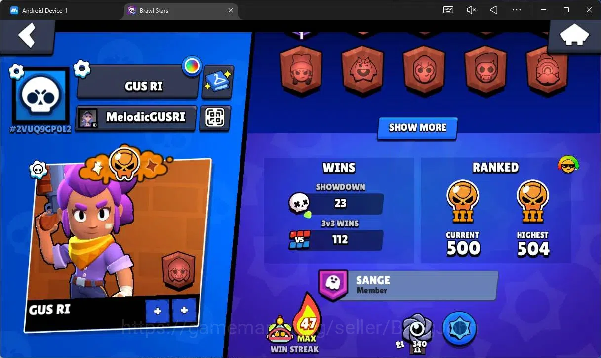 Brawl Stars Accounts Global |2208 Trophy|23 Brawler|1 Max Hypercharge(G image 3