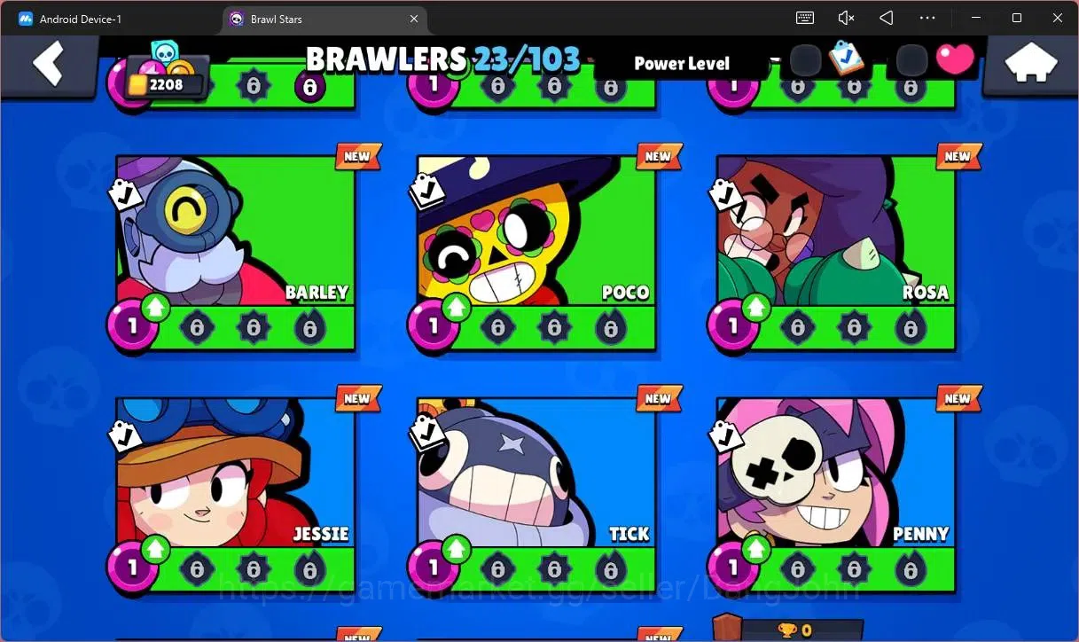 Brawl Stars Accounts Global |2208 Trophy|23 Brawler|1 Max Hypercharge(G image 7