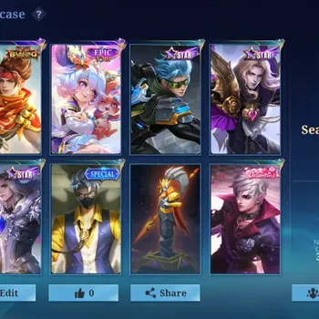 Mobile Legends: Bang Bang Accounts Collector Hero 94|Skin 107|Emblem Almost Max|Epic 10th Nana,Blazing Claude,Valentine