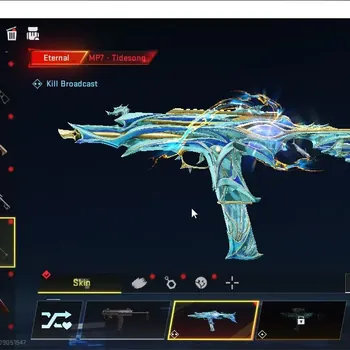 Blood Strike Accounts Collab Skin ASIA|ETERNAL MP7 Tidesong|Melee Butterfly Knife Synthwave|Colab M4A1 Garou|17 Ultra