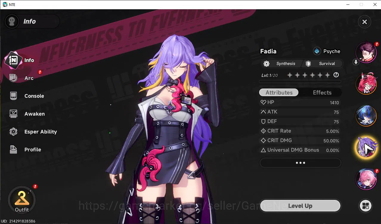 Neverness to Everness Accounts GLOBAL EU |HL 3| 3 SSR Limited Nanally,Daffodill,F image 3