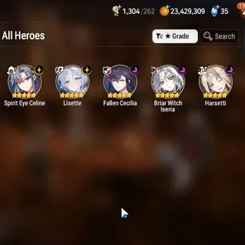 Epic Seven Accounts Starter Global Unverif|Fresh Starter|5ML(Lisette,Harsetti,F.Ceci,BWI,SECeline)|Theater Locked|PoH+Bless